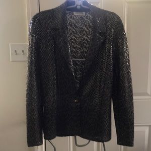 Vintage St. John sequins look sheer jacket